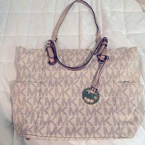 Michael Kors MK Logo Brand Tote Bag
